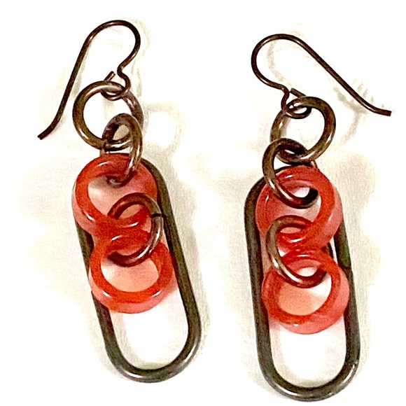 Hand Crafted Other - Earrings Steampunk Industrial Diesel OOAK Handmade